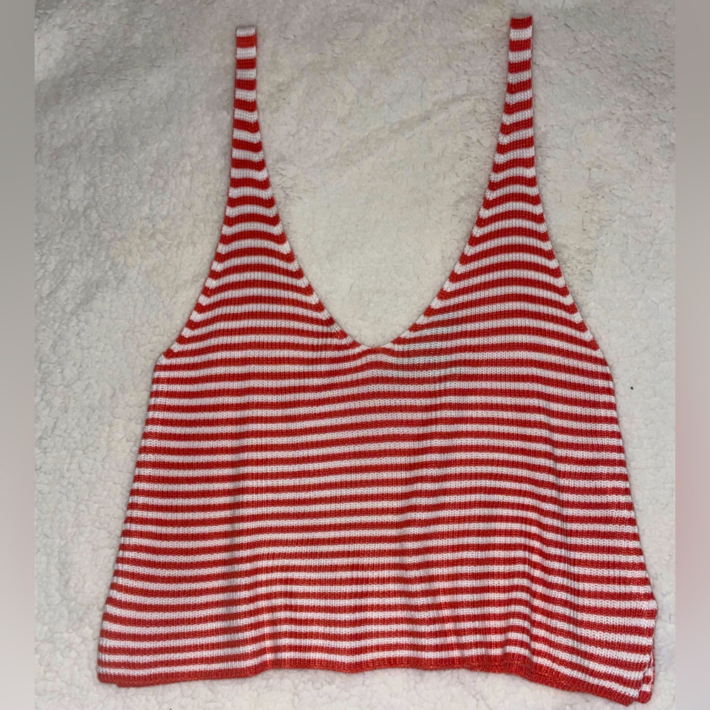 Striped Knit Tank Top